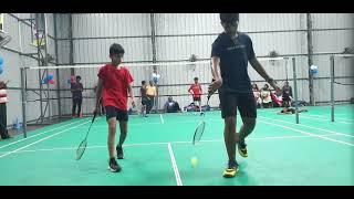 Harshit and Akshit Win VS Akshaj and Faizaan. 3rd Junior Badminton Tournament 2024