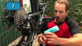 Three simple steps to apply chain lubricant properly to reduce friction and increase power output!