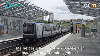 [RATP] Inauguration du prolongement de la ligne 11 vers Rosny !