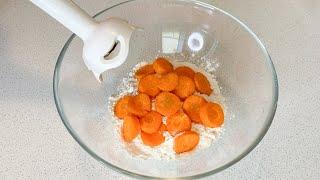 Mix the carrots with the flour for an amazing result! You will like it!