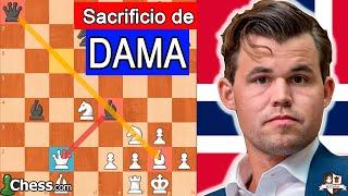 SACRIFICIO de DAMA ÉPICO! Jeffery Xiong Vs Magnus Carlsen