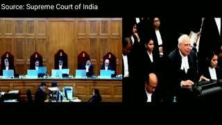 supreme court proceedings live senior advocate / hearing from sc