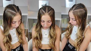 Peinado elegante para niñas / Trenzas de encaje paso a paso / Lace braid tutorial