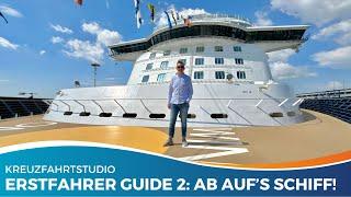 Anreise zum Schiff und Check-In an Bord - Teil 2 vom Kreuzfahrt Anfänger Guide