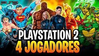 TOP 20 JOGOS de 4 JOGADORES para PLAYSTATION 2 (PS2 COOP LOCAL E TELA DIVIDIDA)