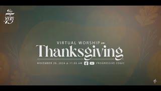 2024 Thanksgiving Day Celebration: Progressive Church of God in Christ Livestream