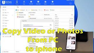 How to Copy/Transfer Video or Photos From PC to iPhone, ipad using 3Utools