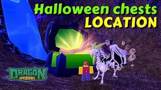 Halloween chests location in the Spooky Castle world | Roblox Dragon Adventures