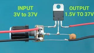 Easiest voltage regulator circuit 1.5v to 37v
