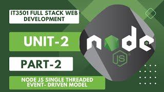 IT3501-Full Stack Web Development | Sem-5  Anna University | Unit-2 Node.js | Part-2