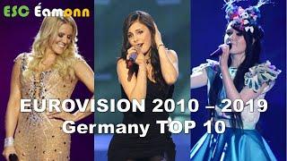 Germany  - Eurovision Song Contest – My Top 10 (2010 – 2019)