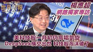 【楊應超專訪網路獨家完整版】美科技股一月初仍高唱凱旋 DeepSeek橫空出世 科技股泡沫破了｜#TVBS文茜的世界周報  #科技股 # DeepSeek #美國