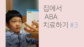 아들과 함께 진행한 ABA 중재영상