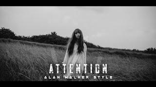 Alan Walker Style - Attention (Lyrics Video) (Arvy Nacht Cover)