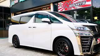 Toyota Vellfile จัดล้อ Rays Volkracing CE28 Clubracer Black Edition II 18x8.5+35 5-114.3 by Nsports