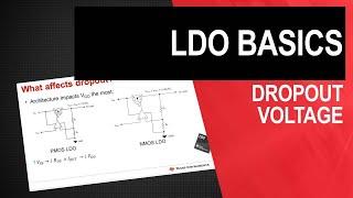 LDO basics: Dropout voltage