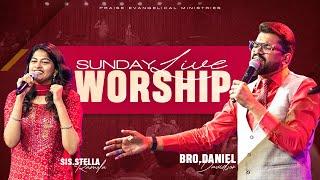 Live Tamil Worship | Bro. Daniel Davidson & Stella Ramola | Sunday Service