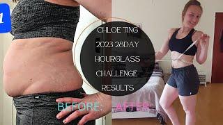 I did @ChloeTing 2023 Hourglass challenge // results after 28days