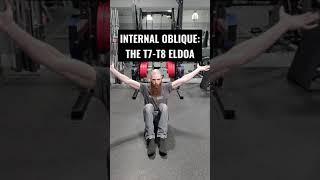 THE T7-T8 ELDOA EXERCISE FOR THE INTERNAL OBLIQUE MUSCLE!!! #Shorts
