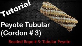 Tubular Peyote / Beaded Rope # 3 Tutorial / How to / EASY - English Subtitles