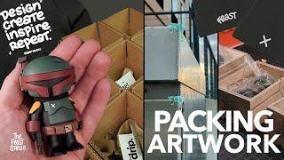 Packing up an art collab and more orders. Vlog 0