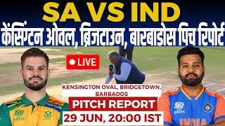 IND vs SA Final WC Pitch Report, Kensington Oval Bridgetown Barbados pitch report & Weather 2024