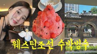 vlog. 웨스틴 조선 호텔 망고빙수 말고 수박빙수서울숲에 샤이니?!?!🫒올리브영 언박싱 완료