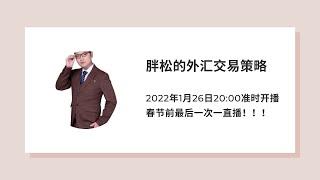 【外汇技术教学】2022.1.26胖松的外汇交易策略（黄金/外汇/比特币/价格行为/供给需求/谐波理论）