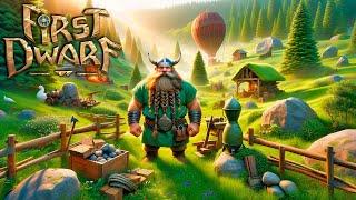 First Dwarf Gameplay | Craft Build Explore A Crumbled Fantasy World | First Look