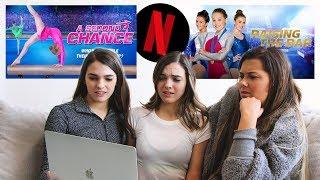 Gymnasts React to Gymnastics Movies on Netflix