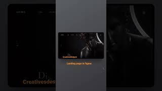 Land page website in figma design witn smart animation #figmadesign #figmatips #shortsvideo
