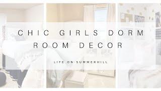 CHIC GIRLS DORM ROOM DECOR