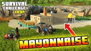 BUILDING THE MAYONNAISE FACTORY! | Survival Challenge CO-OP | FS22 - Episode 42
