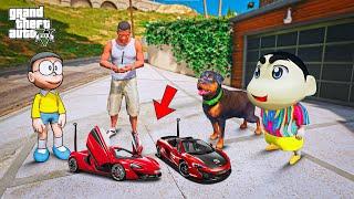 GTA5: Franklin & Shinchan Toy Car vs Nobita Toy Car Fight in GTA 5 (Hindi) | Amaan Ansari