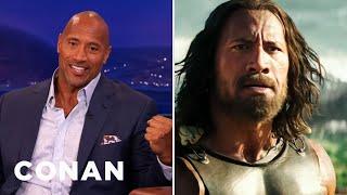 Dwayne Johnson Blacked Out Filming "Hercules" | CONAN on TBS