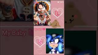 Luffy and Sasha the hedgehog  Sonadow Luffyasha (2)