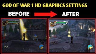 god of war 1 HD Graphics settings for low end devices | Aethersx2 best HD Color settings