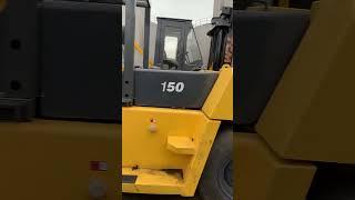 Used Diesel Shipping Container Forklift 15 10 Ton With Ce Iso Komatsu Fd150