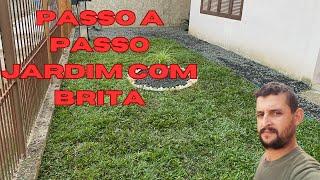 COMO FAZER JARDIM COM BRITA