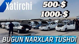 XATİRCHİ MASHINA BOZORI BUGUN NARXLAR TUSHDI 500-$,1000-$