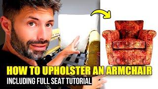 HOW TO REUPHOLSTER A CHAIR | ARMCHAIR REUPHOLSTERY | FaceliftInteriors