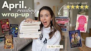 april reading wrap up and may tbr  (new 5 star reads, DNFs and new releases!)