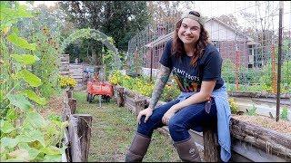 FULL Fall Garden Tour | Raised Bed Vertical Vegetable Garden | Roots and Refuge Farm