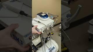 Setting up dental machine