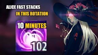 ALICE GUIDE│ALICE 100 STACKS IN 10 MINUTES IN THIS ROTATION (PLEASE TRY!)- MLBB
