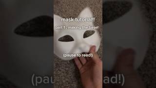 MASK TUTORIAL!!!! pt 1- making the base :D .. { #therian #therianthropy #quadrobics #theriangear }