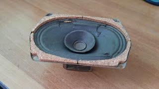 How to repair a speaker with damaged paper cone and surround 