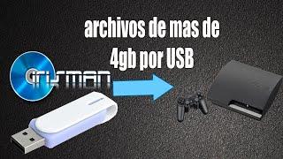 Como copiar archivos de mas de 4gb a una PS3 por USB