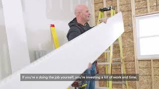 Speed Test of Wall Panel Install – Trusscore PVC Wall Panel vs Drywall