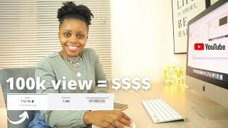 THIS IS EXACTLY HOW MUCH MONEY YOUTUBE PAID ME FOR A VIDEO WITH 100K VIEWS | SOUTH AFRICAN YOUTUBER